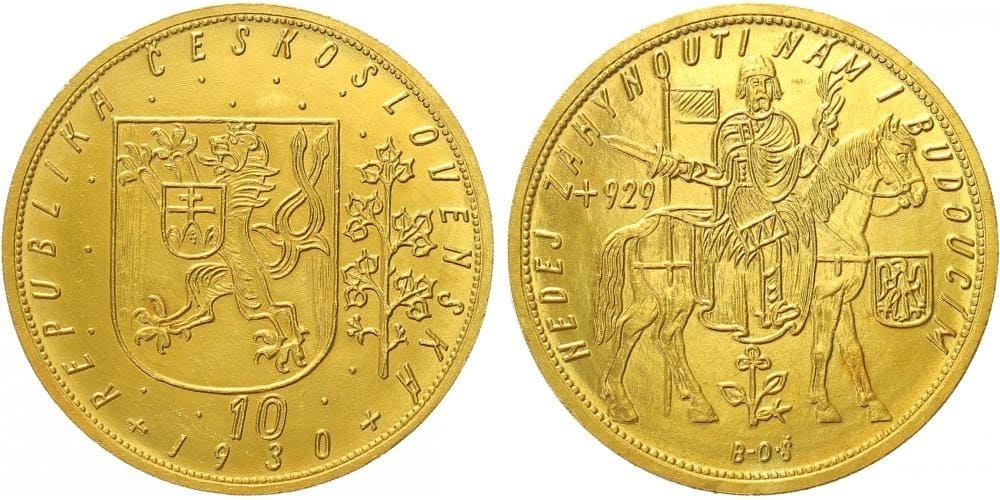 10 Dukát 1930 — avers a revers