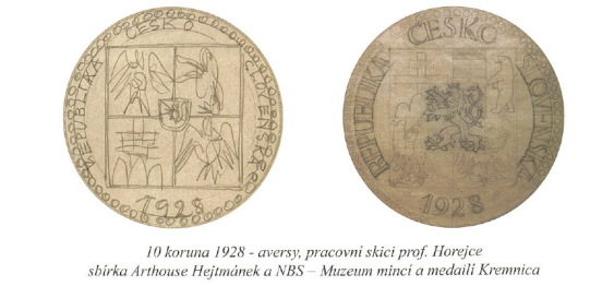 Detailní srovnávací grafika k pravosti desetikoruny 1933
