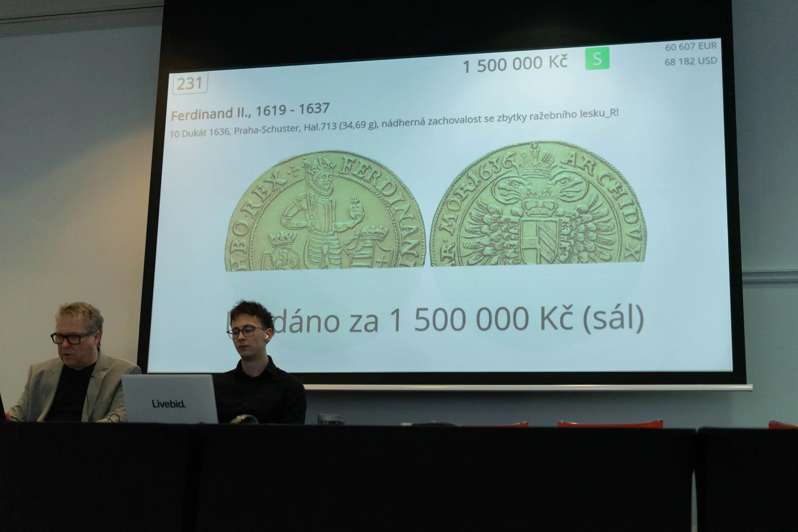 Projekce na sále
